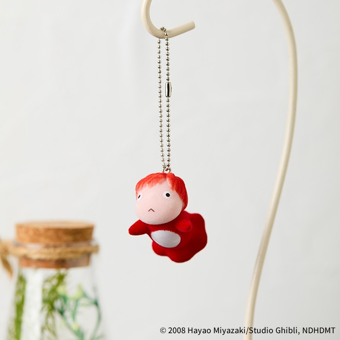 崖の上のポニョ フロッキングキーチェーン ポニョ|【ぬいぐるみ
