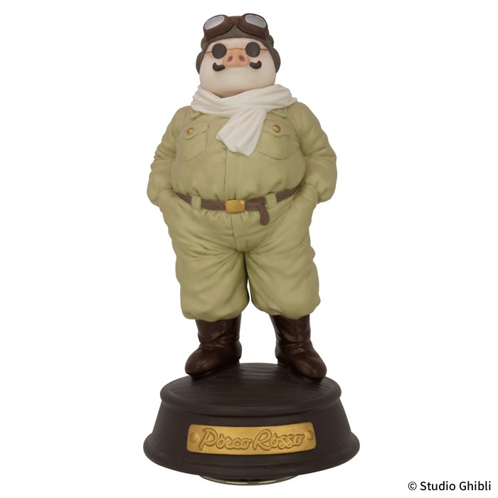 ジブリ　紅の豚 磁器オルゴール 飛行機服 ポルコロッソ 紅の豚 磁器オルゴール 飛行機服 ポルコ・ロッソ|【ぬいぐるみの