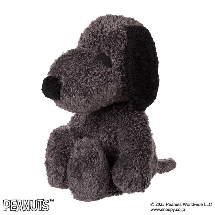 ハロー！ MY スヌーピー Mサイズ （チャコール）|【ぬいぐるみの