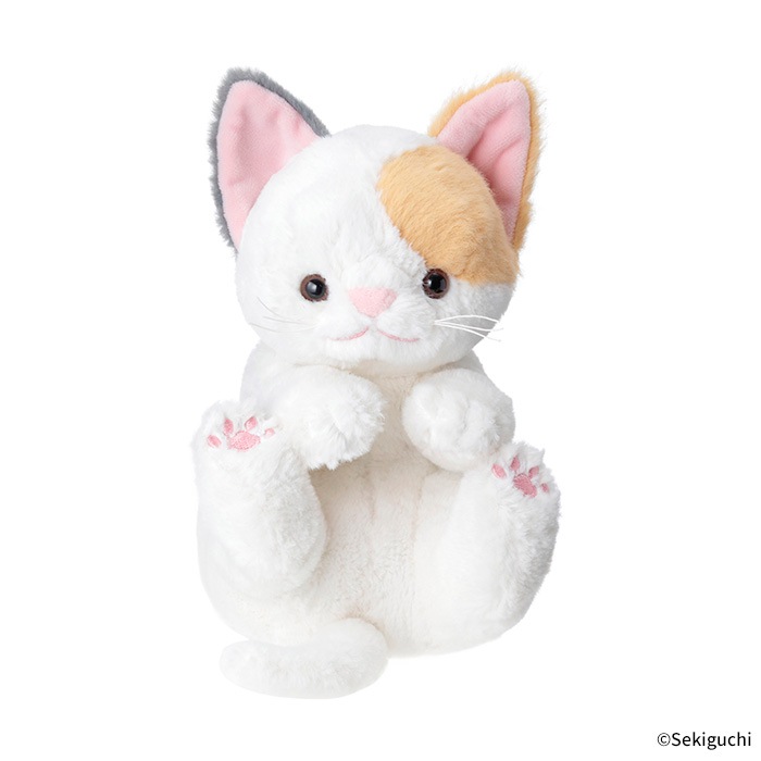 予約】 ころりんぬいぐるみ ねこ みけ|【ぬいぐるみのセキグチ