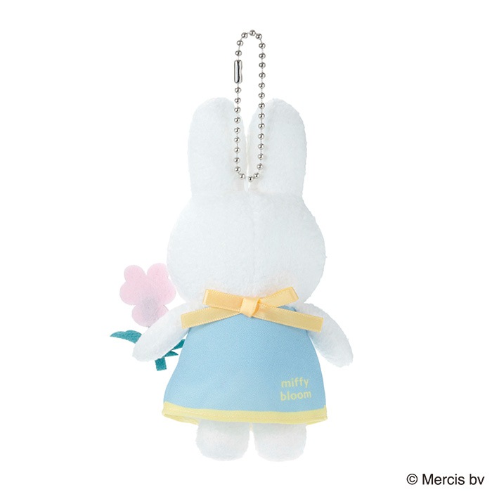 予約】 miffy bloom マスコットキーチェーン ブルー|【ぬいぐるみの