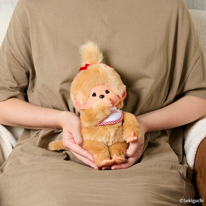 モンチッチ プレミアムスタンダード Mサイズ ベージュ 女の子