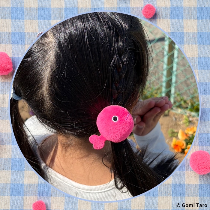 きんぎょがにげた ぬいぐるみヘアゴム|【ぬいぐるみのセキグチ