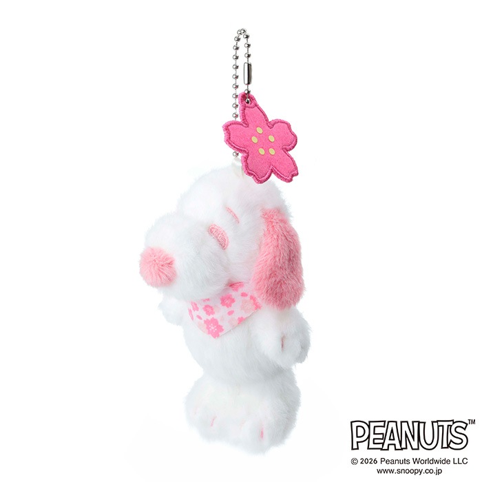 スヌーピー キーチェーンマスコット さくら|【ぬいぐるみのセキグチ