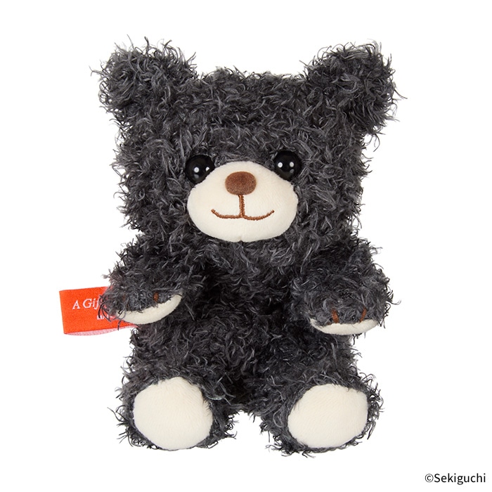 予約】 あそんで！テディベア マスコットキーチェーン グレー