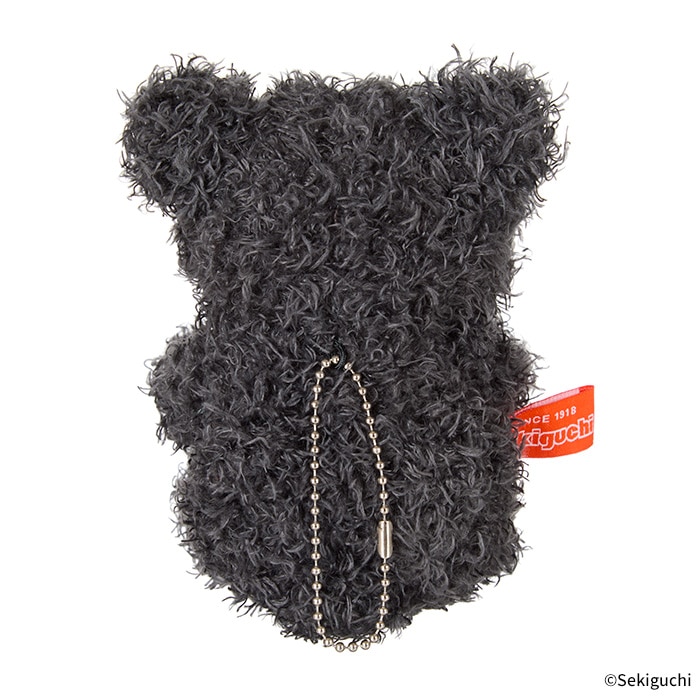 予約】 あそんで！テディベア マスコットキーチェーン グレー