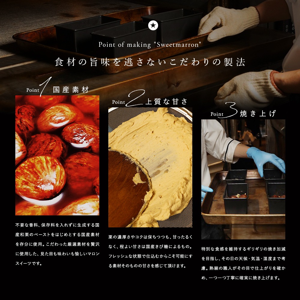 高級和栗のガトーマロン【厳選の素材】