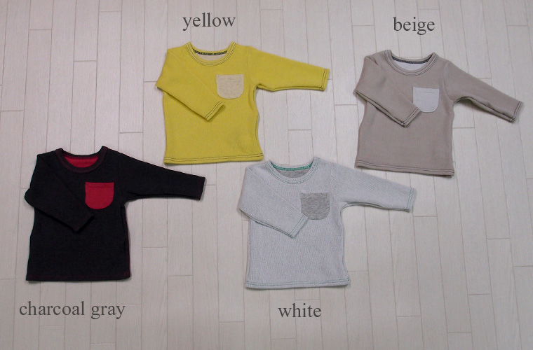 【在庫処分セール・さらにクーポン利用可】子供服 トップス ＷフェイスニットＴシャツ(80cm 90cm 95cm 100cm)保育園7878・メール便可20