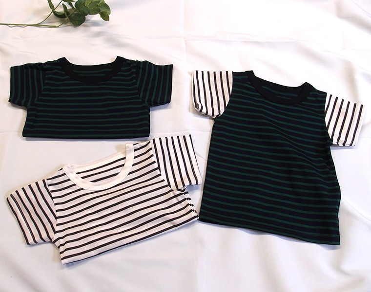 綿100％ ボーダー 子供服 ベビー服 半袖Tシャツ(80cm 90cm 95cm 100cm 