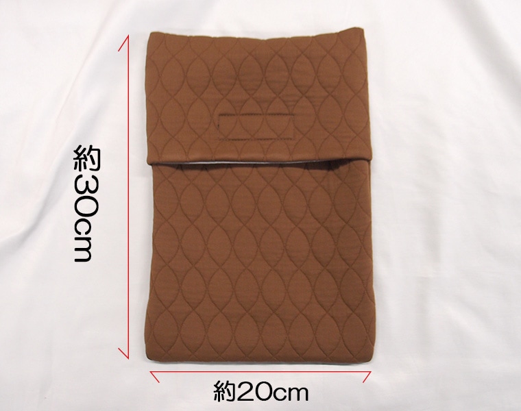 名入れうちの子刺繍・アイス枕カバー｜ニットキルト　やさしい素材　子供・ペットにも最適