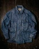 M / used wash repaired denim coverall