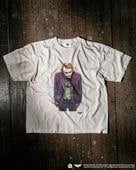 M / hand work used wash t-shirts(THE DARK KNIGHT �� M)(JOKER photo)