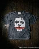 M / hand work used wash t-shirts(THE DARK KNIGHT �� M)(JOKER mask)