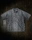 M / hand work used wash checker flag shirts