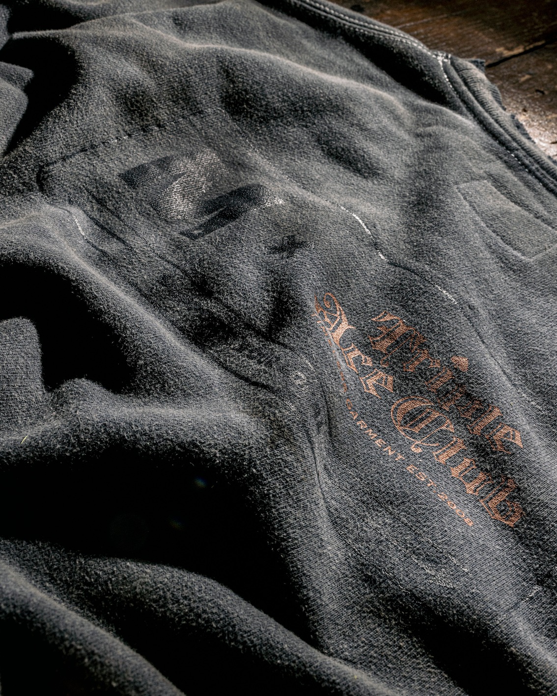 M / hand work used wash sweat shirts(Triple Ace Club �� M)