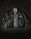 vintage-washed leather car coat