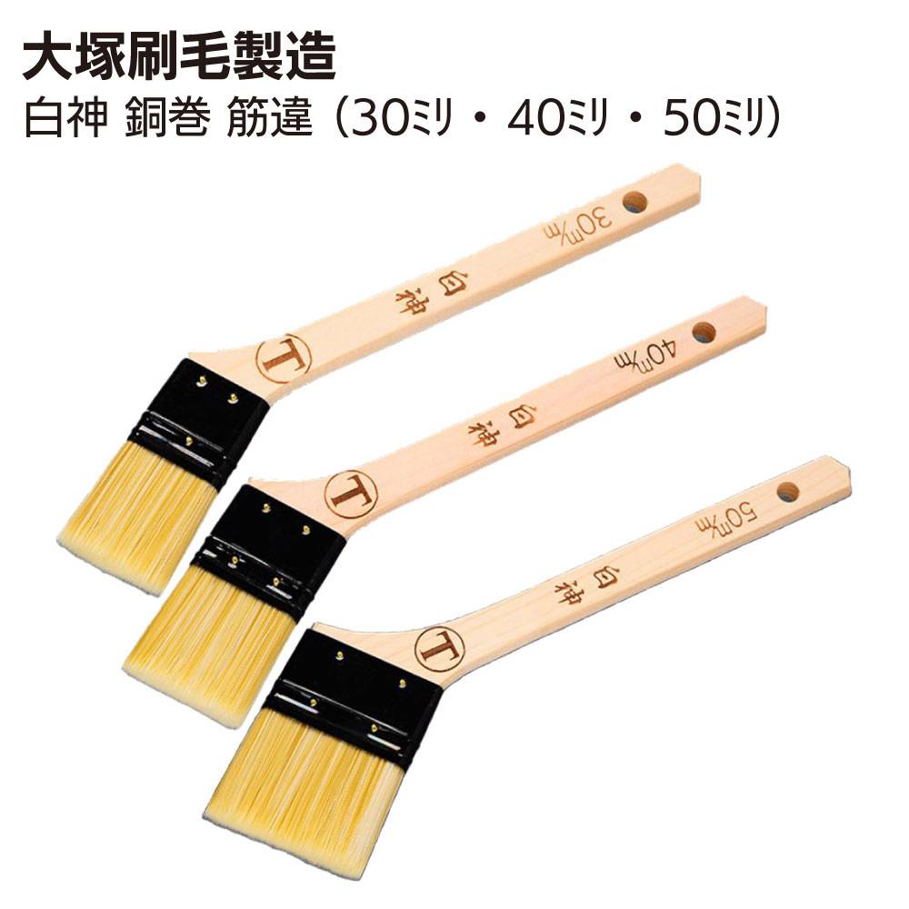 大塚刷毛製造 刷毛 水星 ダメ込み 筋違 赤毛 10号 15号 20号 10本／箱