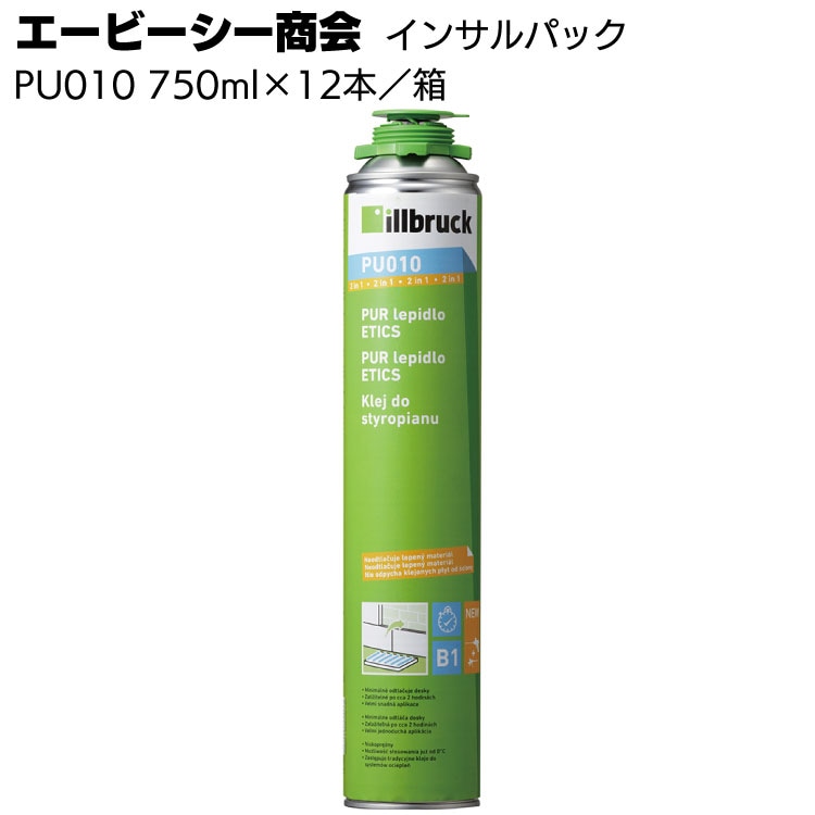 エービーシー商会 ABC インサルパック PU010 750ml×12本 ＜ボード断熱材用接着剤＞※専用ガンが必要