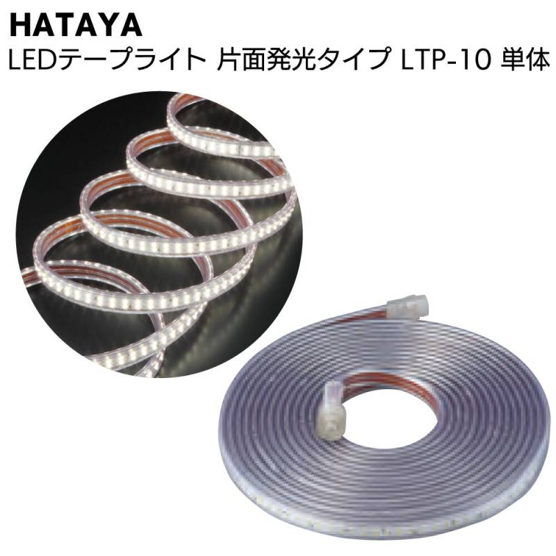 ハタヤ HATAYA LEDテープライト 片面発光タイプ LTP-10 10m単体＜全光束900Lm 連結点灯可能 延長用＞