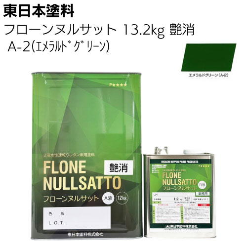 東日本塗料 フローンヌルサット  常備色 艶消 3.3ｋｇ 13.2ｋｇ ＜2液水性速乾ウレタン床用塗料＞