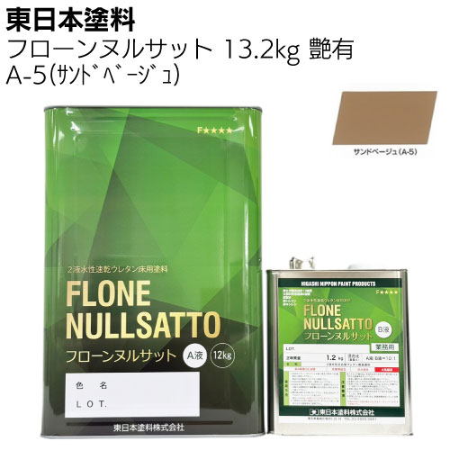 東日本塗料 フローンヌルサット  常備色 艶有 3.3ｋｇ 13.2ｋｇ ＜2液水性速乾ウレタン床用塗料＞
