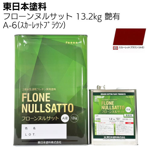 東日本塗料 フローンヌルサット  常備色 艶有 3.3ｋｇ 13.2ｋｇ ＜2液水性速乾ウレタン床用塗料＞