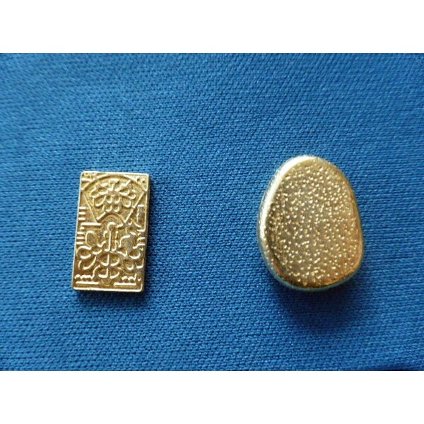 甲州金 慶長一分金 レプリカ 2個セット 古銭 金運アップ 開運 お守り