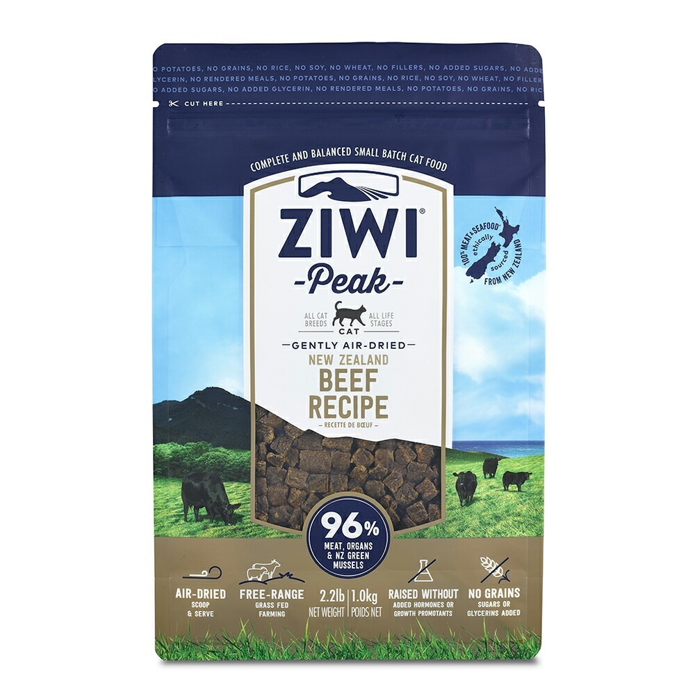ZIWI エアドライ キャットフード グラスフェッドビーフ 1kg ペットフード 人とペットのサプリ専門店モノリス