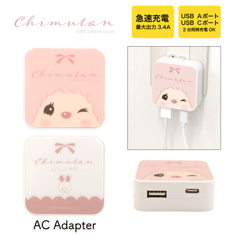 チムたん USB/USB Type-C AC アダプタ