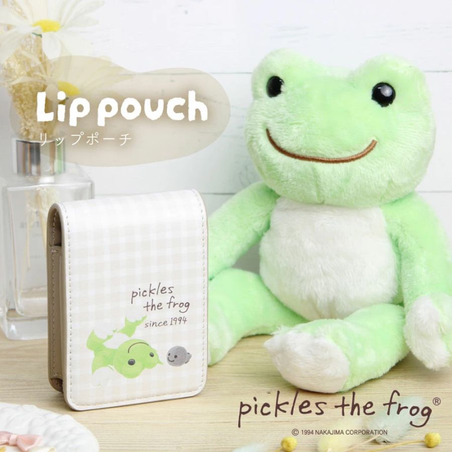 かえるのピクルス リップポーチ (puffy_green)