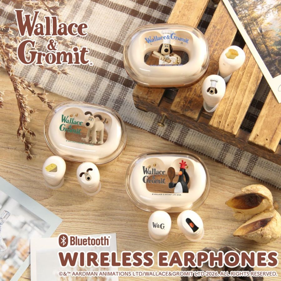 ウォレスとグルミット 完全ワイヤレスクリアステレオイヤホン