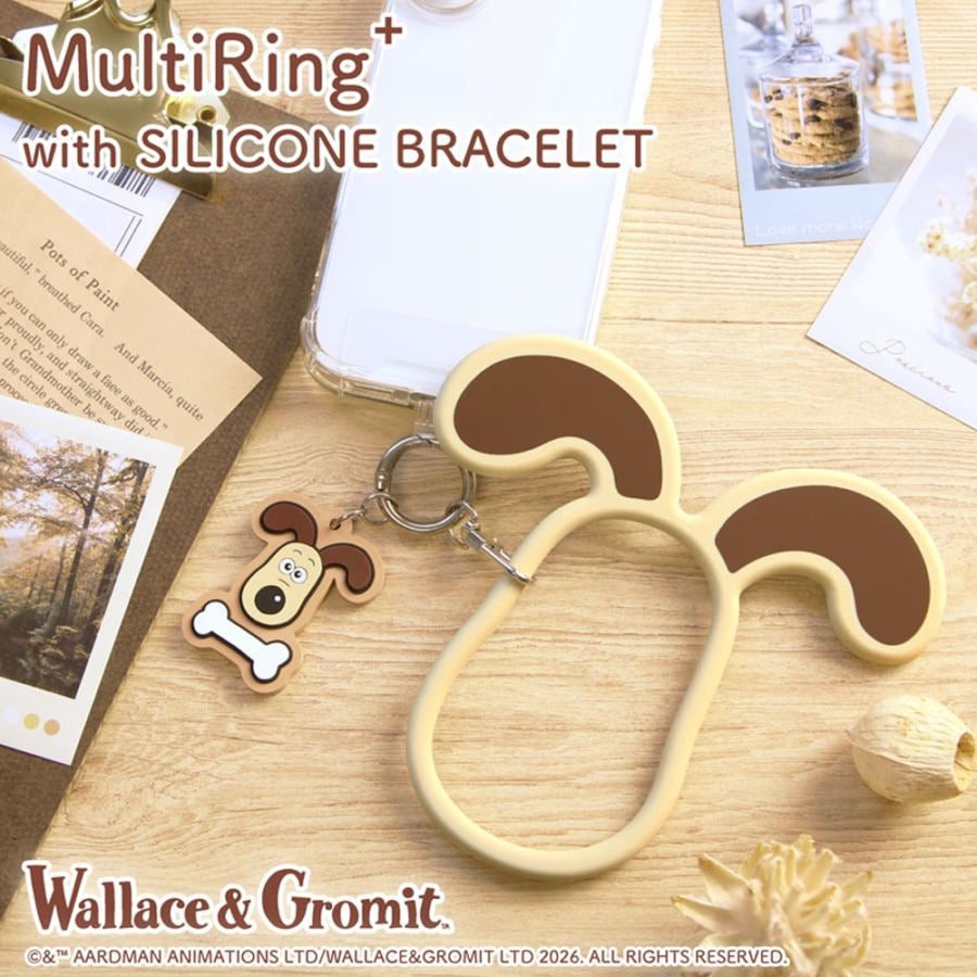 ウォレスとグルミット マルチリングプラス シリコンブレスレット　グルミット
