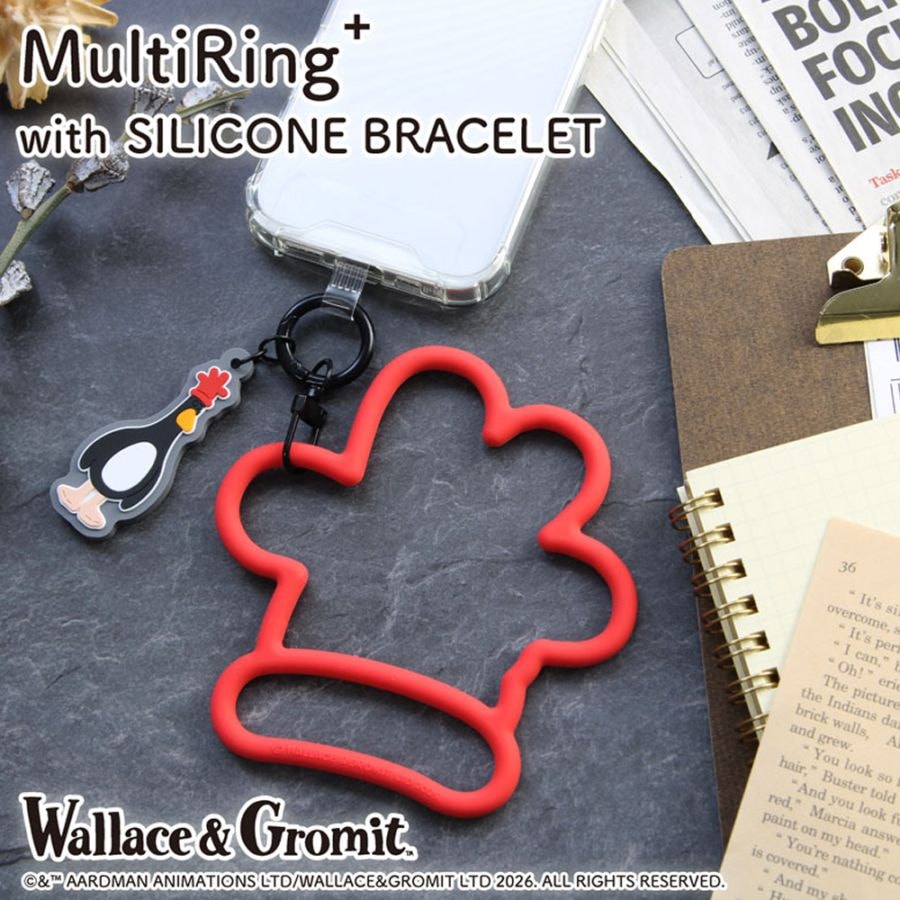ウォレスとグルミット　マルチリングプラス シリコンブレスレット　フェザーマッグロウ