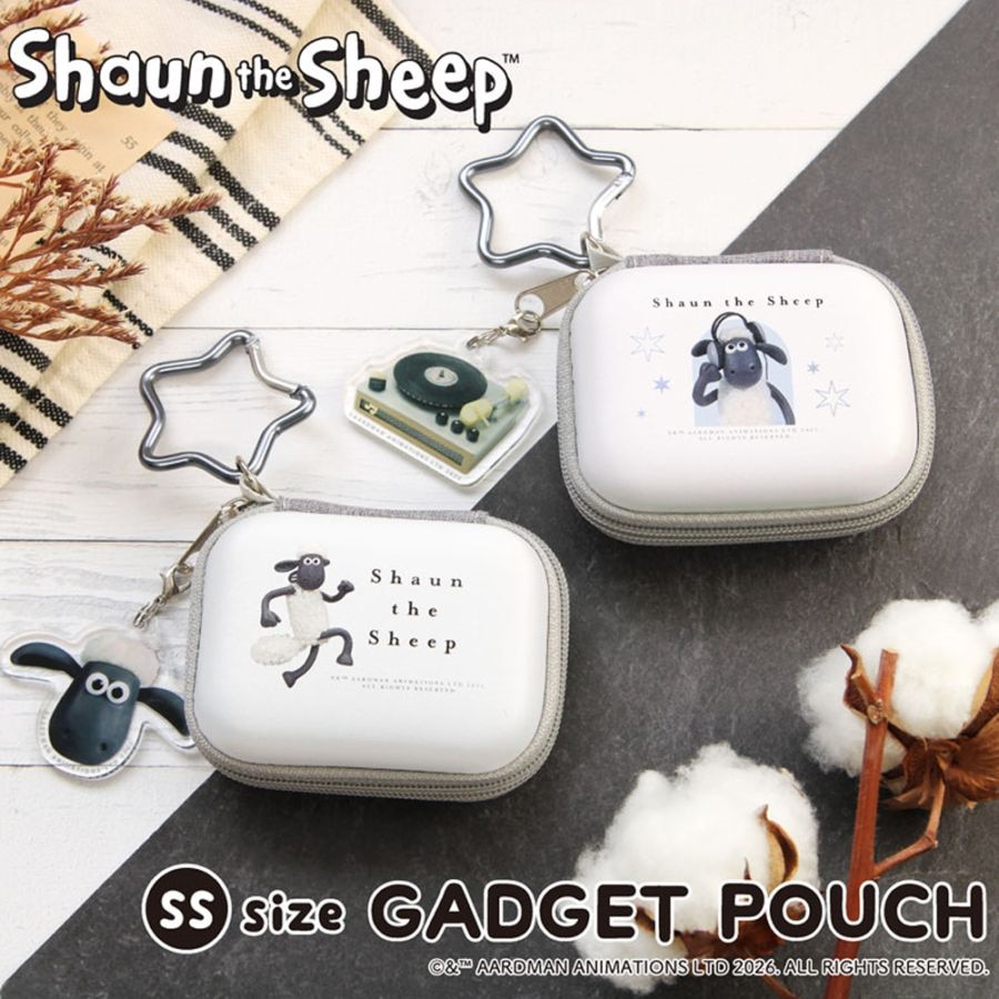 ひつじのショーン チャーム付きガジェットポーチSS