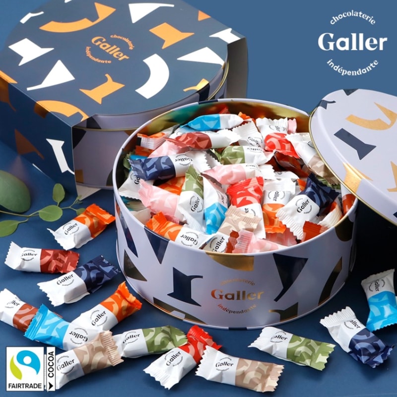 Galler ガレー ナノバー 100個入 缶入り ベルギー王室御用達チョコレート