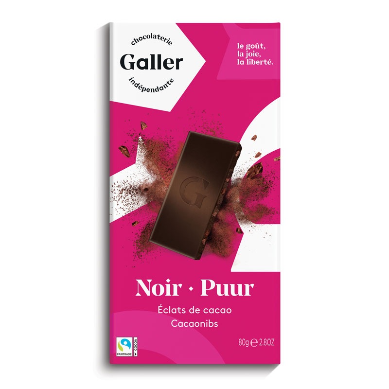 Galler Tablets タブレットシリーズ：Noir Puur ダーク70％カカオニブ