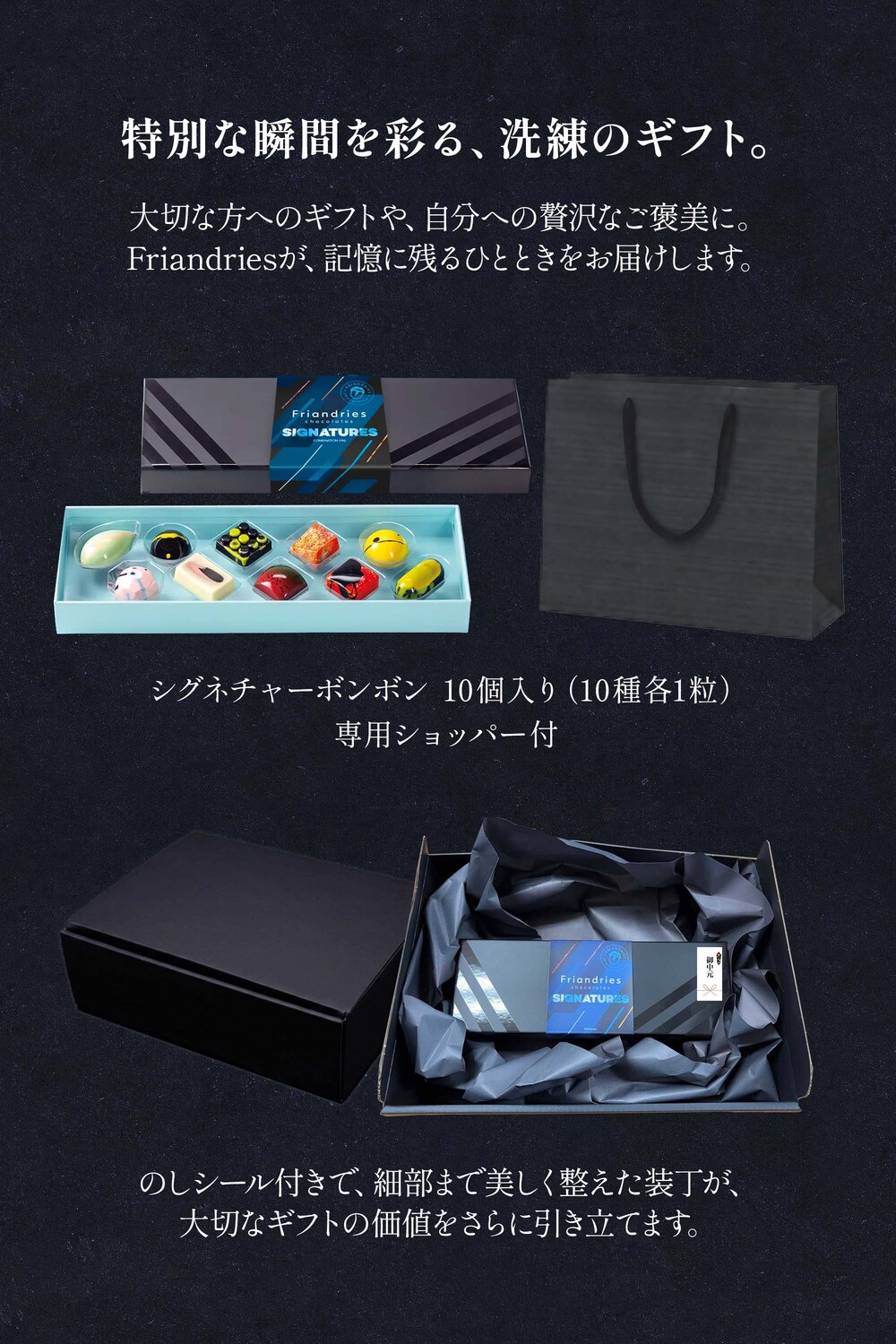 Friandries（フリアンドリース）シグネチャーボンボン 10個入 チョコレート