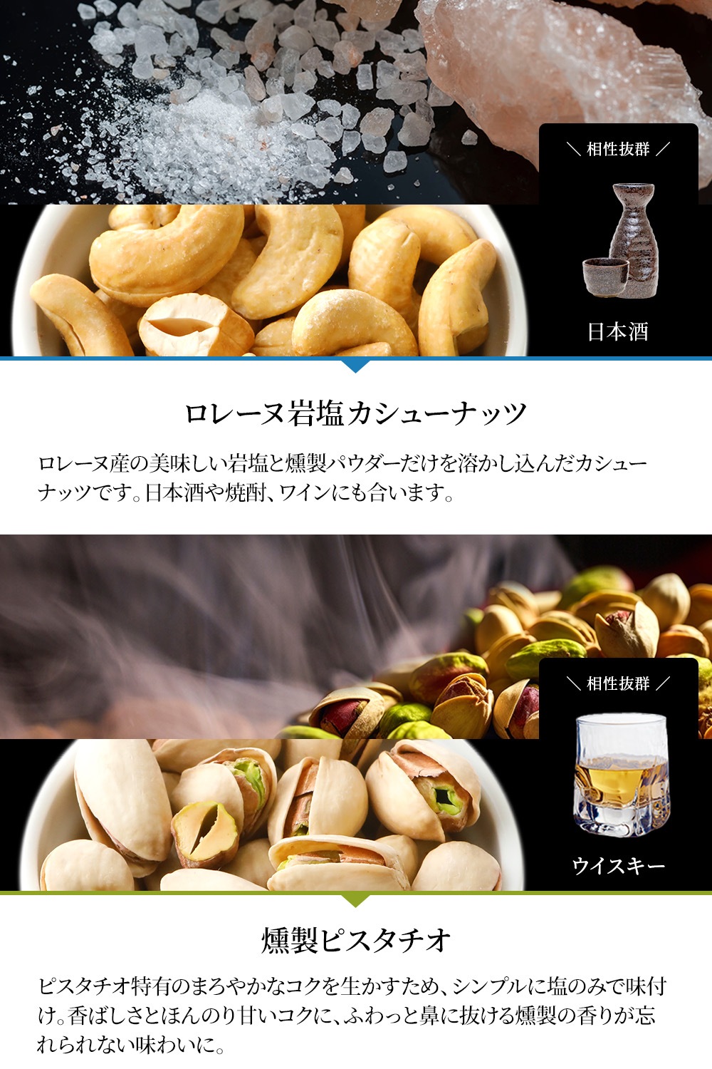 ナッツリンク nuts link おつまみ フレーバーナッツ 4袋 詰め合わせ [送料無料]