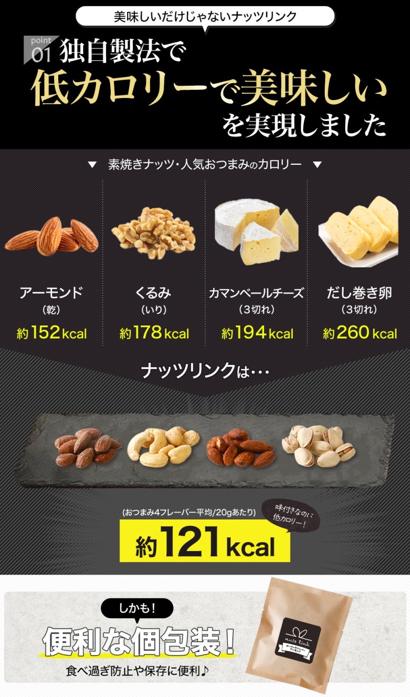 ナッツリンク nuts link スイーツ フレーバーナッツ 4種 8袋 詰め合わせ [送料無料]