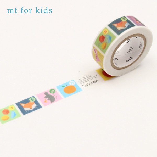 mt for kids しりとり　サイズ：幅15mm×7m