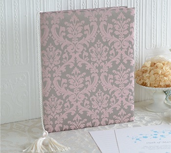 Damask　Pink&Gray （ダマスク ピンク＆グレー) 結婚証明書