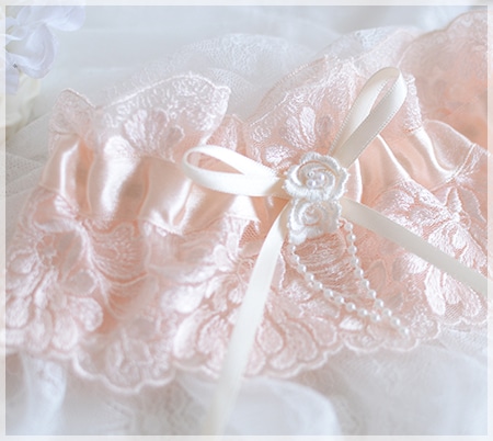 Clove Pink (クローブ・ピンク) ウエディングガーターベルト