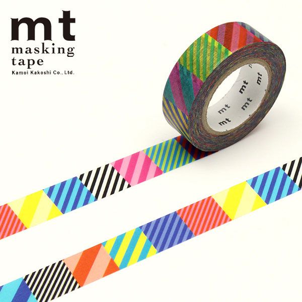 mtのマステ Kapitza Multistripe　 サイズ：幅15mm×長さ10m