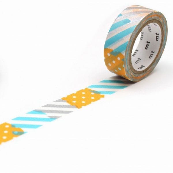 mtのマスキングテープ  つぎはぎ  サイズ：幅15mm×長さ10m