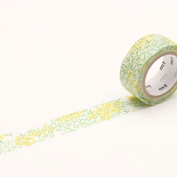 mtのマステ  菜の花  サイズ：幅15mm×長さ3m