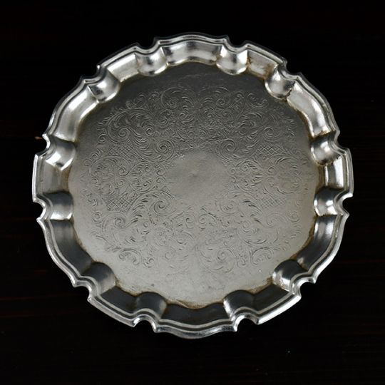 鉱物を置くトレイ(シルバー)