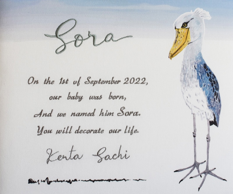 Porter bonheur ポルテ・ボヌール　ハシビロコウの赤ちゃんアルバム