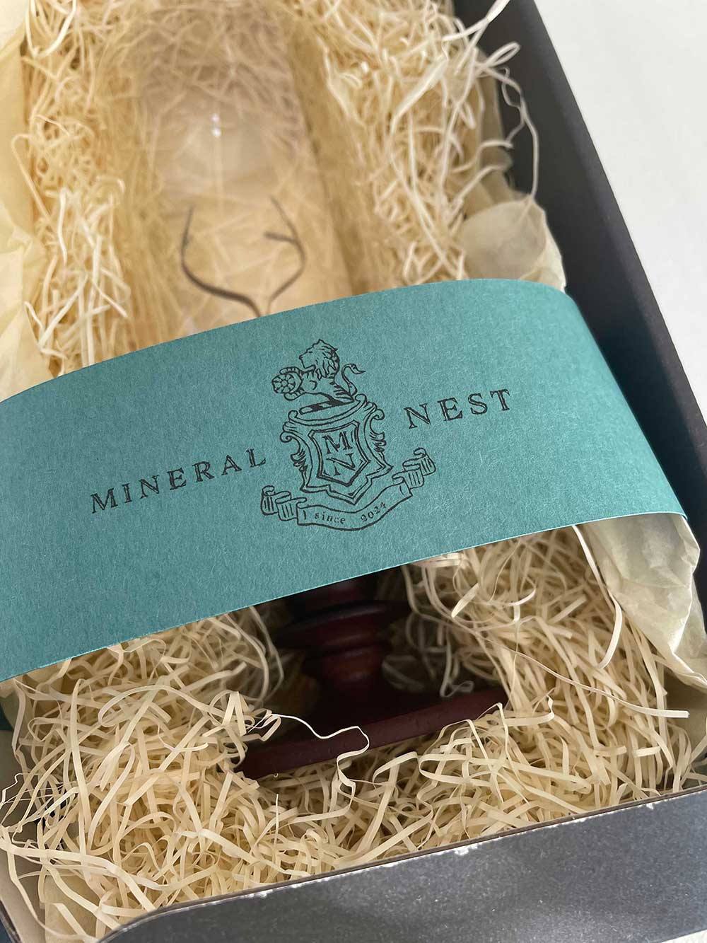 ガラスドーム鉱物標本ケース