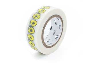 ミナ・ペルホネンのマステ choucho・yellow サイズ:幅15mm×長さ10m