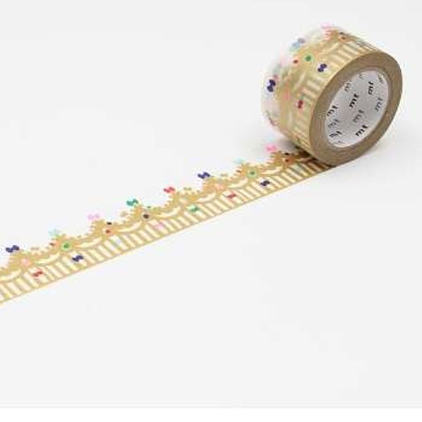 ミナ・ペルホネン のマステ  crown・gold  サイズ：幅27mm×長さ10m